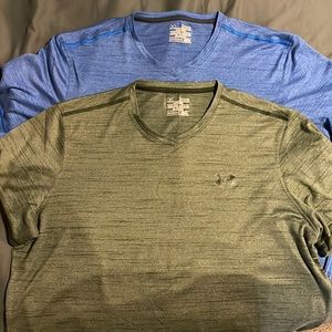 2 Mens under armour T-Shirts - Green and Blue